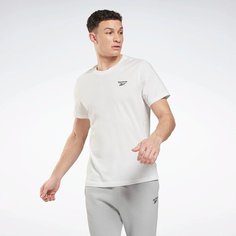Футболка Reebok Identity Left Chest Logo Classic Tee, 1 шт., размер XS, белый