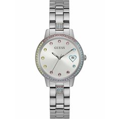 Наручные часы GUESS Dress, серебристый