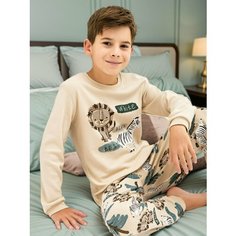 Пижама Kogankids, размер 110 / 5 лет, бежевый