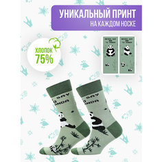 Носки Big Bang Socks разнопарные, размер 35-39, зеленый