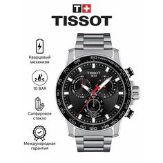 Наручные часы TISSOT, черный/серебристый