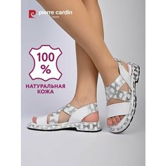 Сандалии Pierre Cardin, размер 37, белый/серебристый