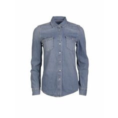Рубашка TOMMY HILFIGER, размер 42, cиний