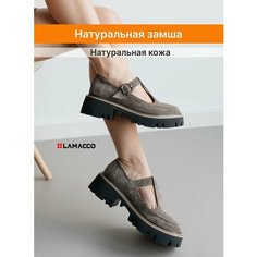 Туфли Мэри Джейн LAMACCO, размер 38, черный, коричневый