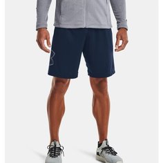 Шорты спортивные Under Armour Tech Graphic 25cm Knit, размер XL, academy/steel