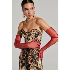 Перчатки для женщин, размер one size, красный Мисс кис кис