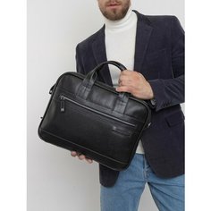 Сумка Franchesco Mariscotti Сумка-портфель мужская, фактура зернистая, рельефная, черный