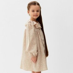 Платье Kaftan, размер 122/128, бежевый