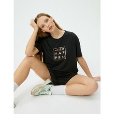 Футболка спортивная KOTON, размер L, черный