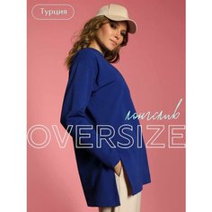 Лонгслив LUIGGI FENZO Оверсайз, размер L-XL, , васильковый