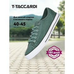 Кеды T.Taccardi Весна-лето 2024, полнота G, размер 45, зелeный