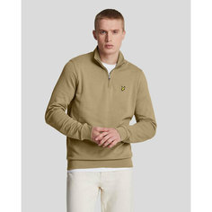 Толстовка Lyle & Scott Loopback Quarter Zip Sweat, размер XXL, , коричневый