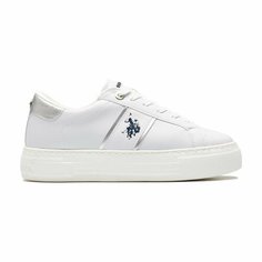 Кроссовки U.S. POLO ASSN., размер T38, белый/серебристый