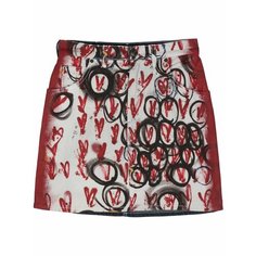 Юбка Charles Jeffrey Loverboy Painted Art, размер S, синий