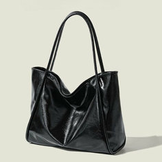 Сумка тоут , черная Guangzhou Top Quality Leather Products