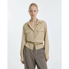 Рубашка Gloria Jeans GJ BLACK, размер M (44-46), бежевый