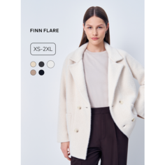 Кардиган FINN FLARE Кардиган вязаный, размер S(170-88-94), , молочный