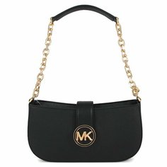 Сумка кросс-боди MICHAEL KORS, фактура зернистая, матовая, черный