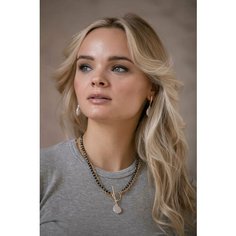 Колье, жемчуг культивированный, длина 46 см, золотой, черный Нет бренда