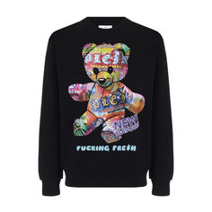 Толстовка PHILIPP PLEIN, размер 50, , черный