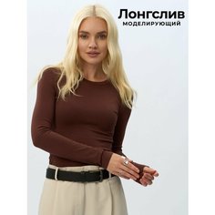 Лонгслив SHEEKO skims, размер 46, , коричневый (611)