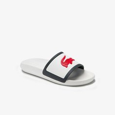 Шлепанцы LACOSTE, размер 7, белый