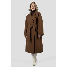 Пальто EL PODIO, размер 70, темно-коричневый