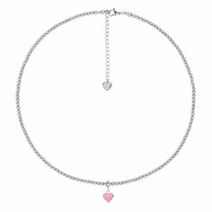 Колье Oh Mary Did, кристаллы Swarovski, длина 44 см, серый металлик