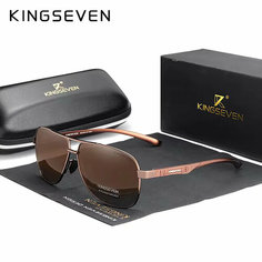 Солнцезащитные очки KINGSEVEN, коричневый