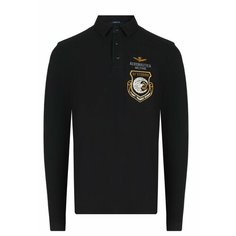 Поло Aeronautica Militare, размер 48, черный