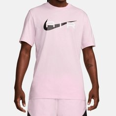 Футболка NIKE Sweat Air Graphic, размер 46-48, рoзовый