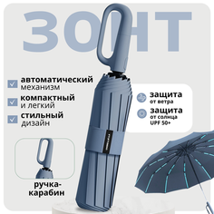 Смарт-зонт , синий Нет бренда