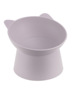Миска для животных кот 0,2л, soft-touch, лавандовый No Brand