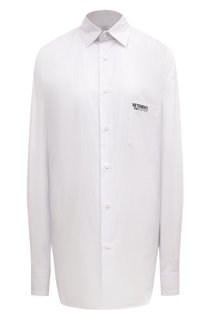 Хлопковая рубашка VETEMENTS