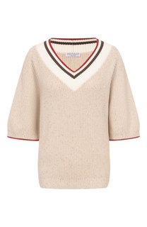Хлопковый пуловер Brunello Cucinelli