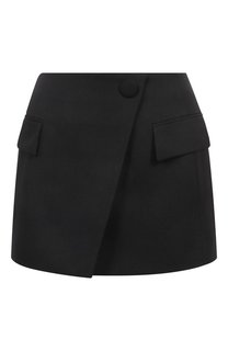 Шерстяная юбка Balmain