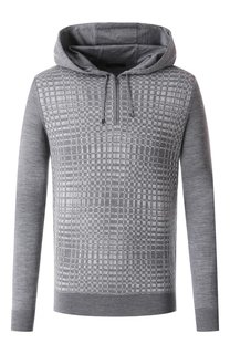 Худи из шерсти и шелка Zilli