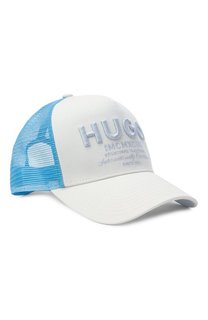 Хлопковая бейсболка HUGO Blue