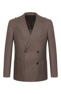 Пиджак из шерсти и шелка Corneliani