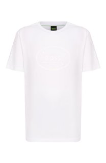 Хлопковая футболка BOSS Green