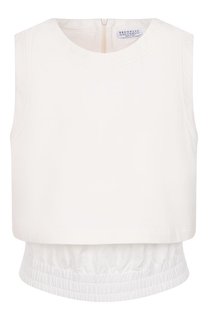 Хлопковый топ Brunello Cucinelli