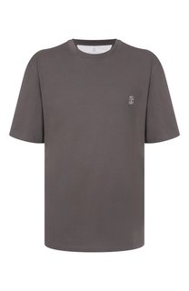 Хлопковая футболка Brunello Cucinelli