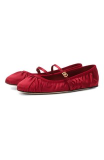 Текстильные балетки Vally Dolce & Gabbana