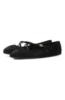 Текстильные балетки Vally Dolce & Gabbana