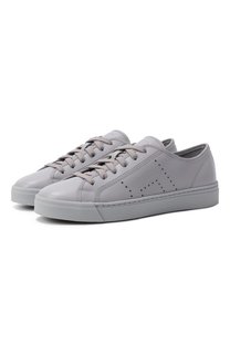 Кожаные кеды Santoni