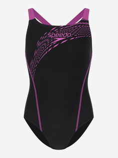 Купальник слитный для девочек Speedo Medley Logo, Черный