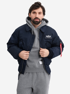 Бомбер утепленный мужской CWU 45/P Alpha Industries, Синий