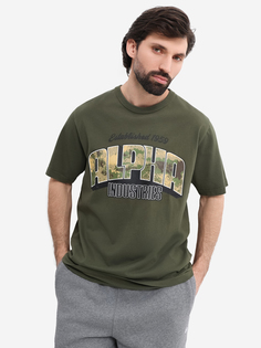 Футболка Camo Logo Alpha Industries, Зеленый
