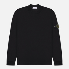 Мужской свитер Stone Island Light Raw Hand Organic Cotton, цвет чёрный, размер S