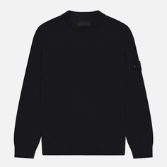 Мужской свитер Stone Island Light RWS Pure Wool Ghost, цвет чёрный, размер S